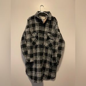 New With Tags RD Style Long Plaid Shacket